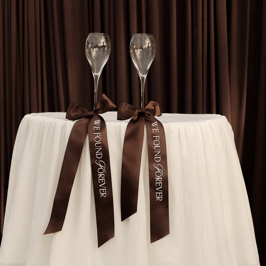 Coco Cheers Wedding Ribbon Set – Set of 2