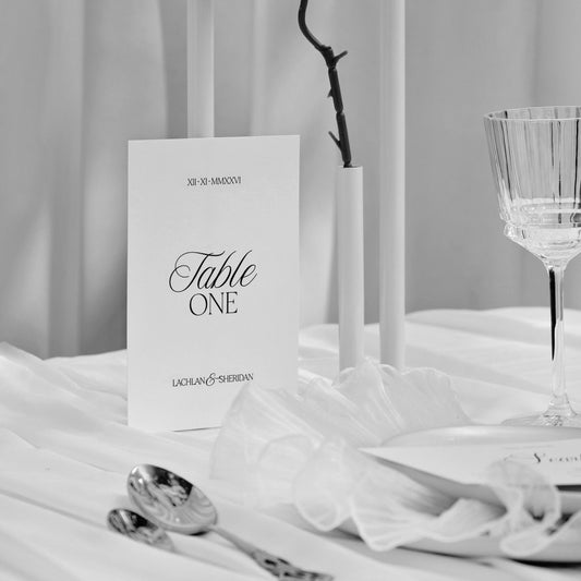 Daphne Wedding Table Numbers