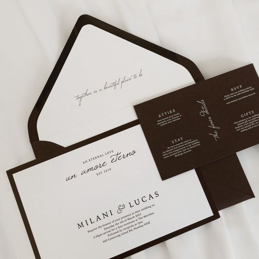 Milani Invitation Set