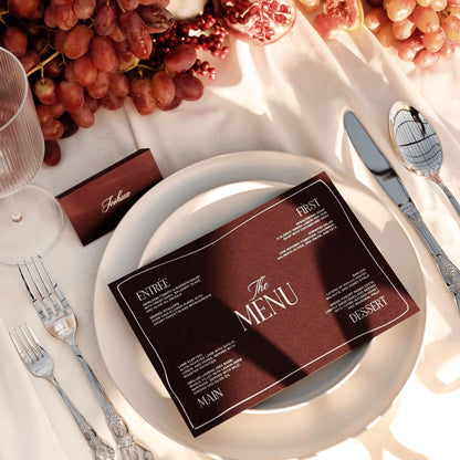 Athena Wedding Menu