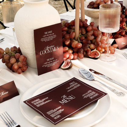 Athena Wedding Menu