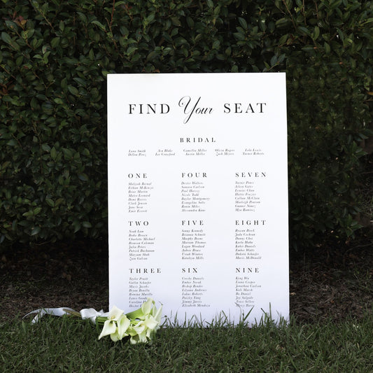 Fleur Seating Chart