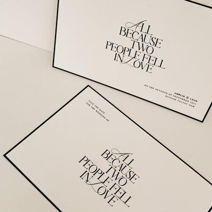 Celine Save The Date Invitation