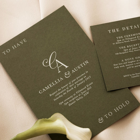 Fleur Wedding Invitation Suite