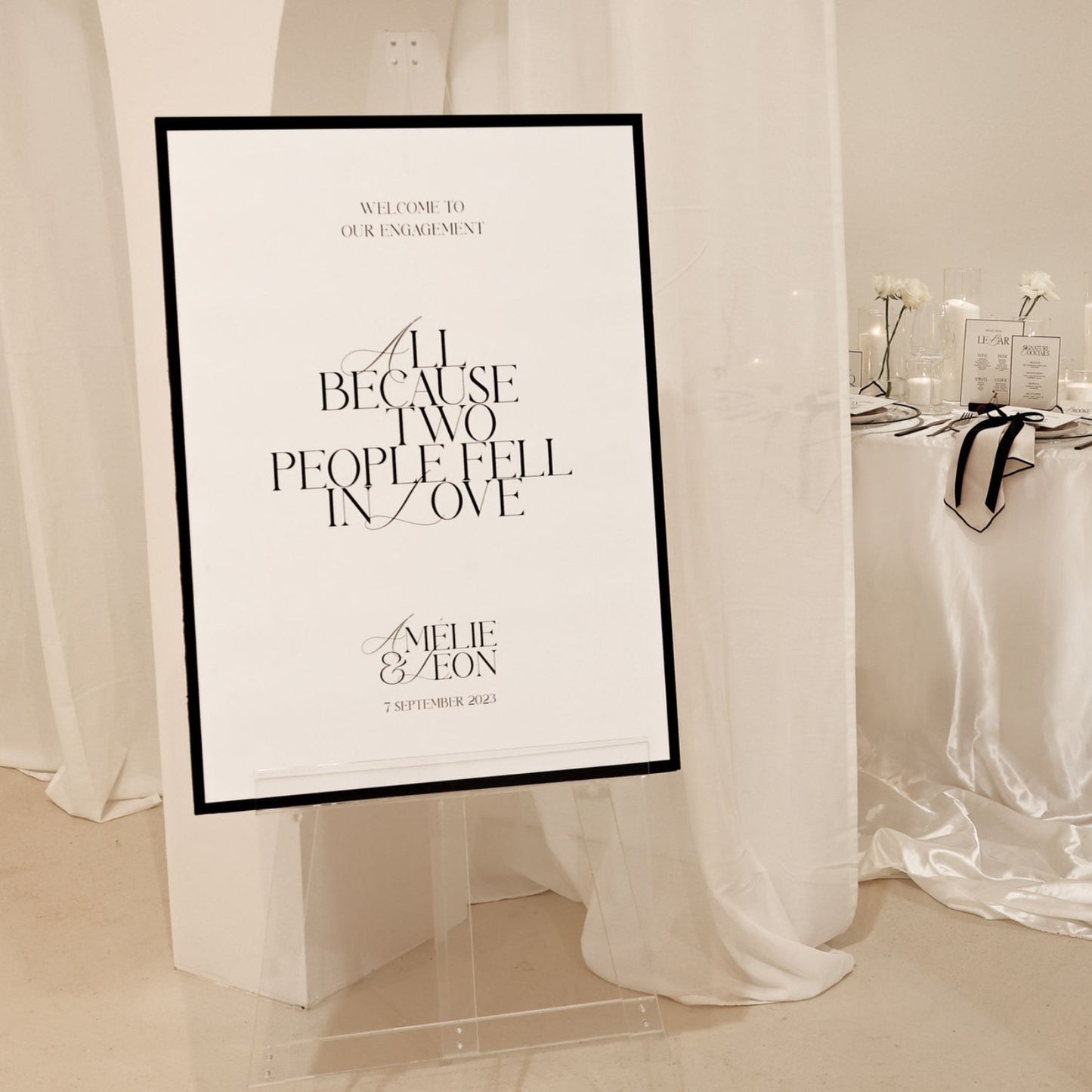 Celine Welcome Sign