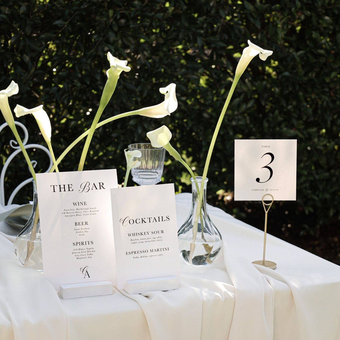 Fleur Table Number