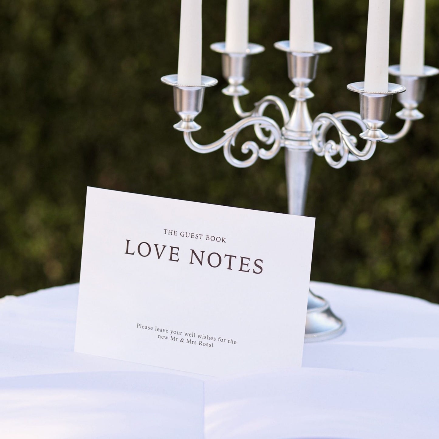 Milani Guest Book Sign
